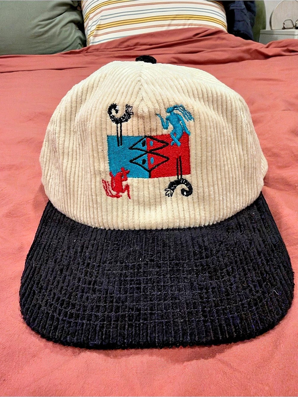 Embroidered Two-Tone Snapback Hat
